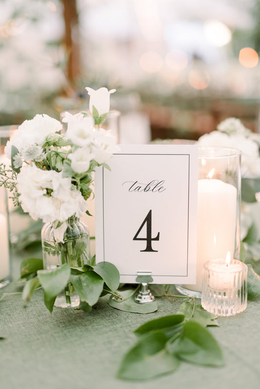 Border Table Numbers