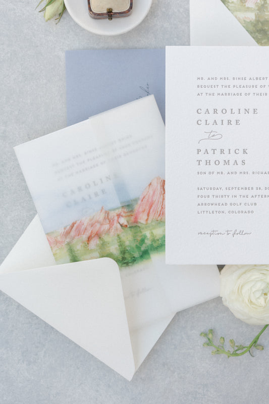 Arrowhead Mountains Vellum Wrap Colorado Springs