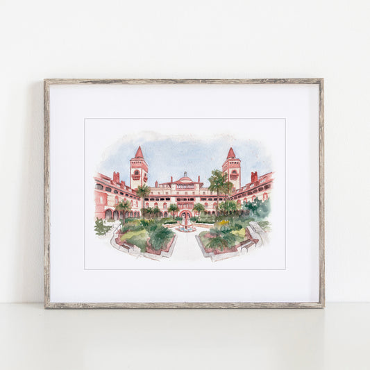 Flagler College Art Print, St. Augustine
