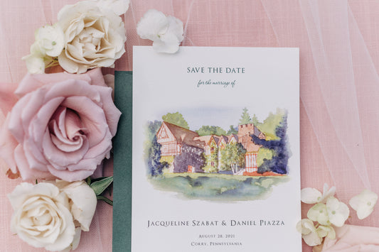 Venue Portrait Save the Dates