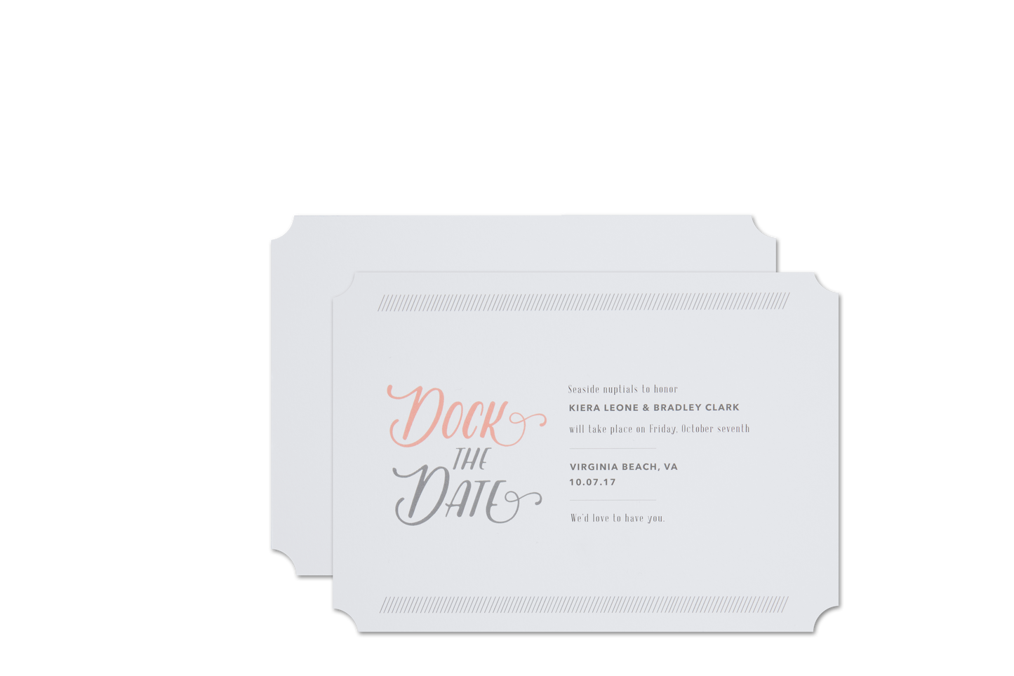 Bobber and Whale Save the Dates