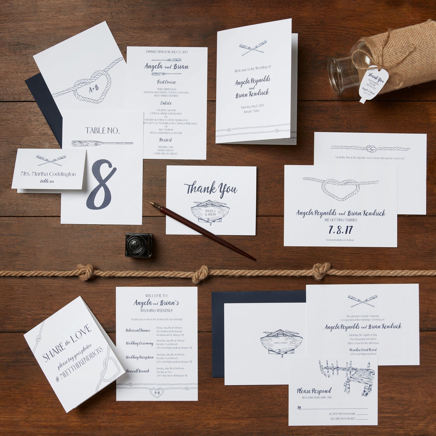 Rowboat Save the Dates