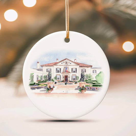 Watercolor Venue Christmas Ornaments