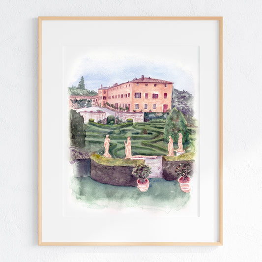 Villa di Catignano Art Print - Siena, Italy