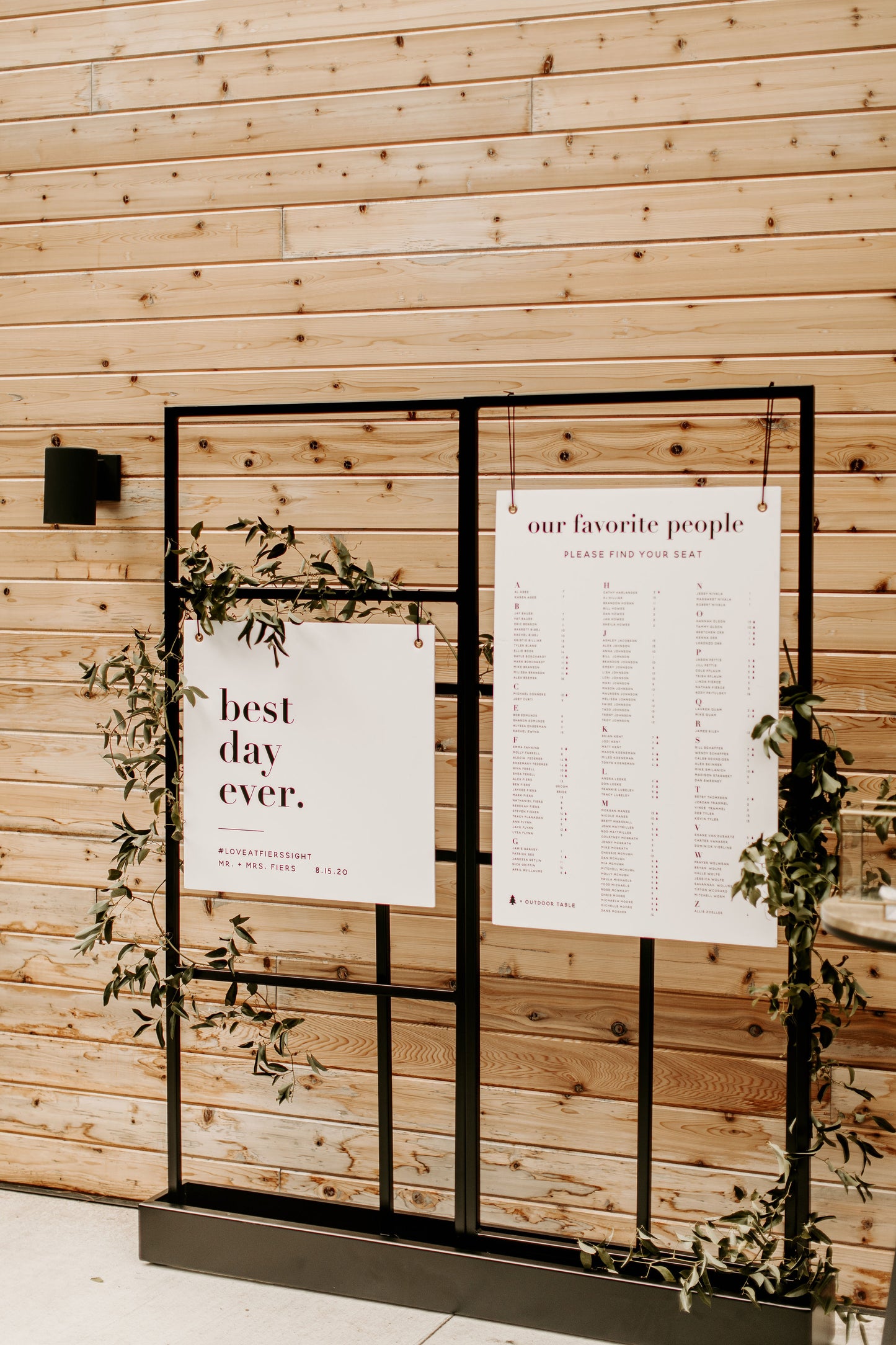 Seating Chart Digital File