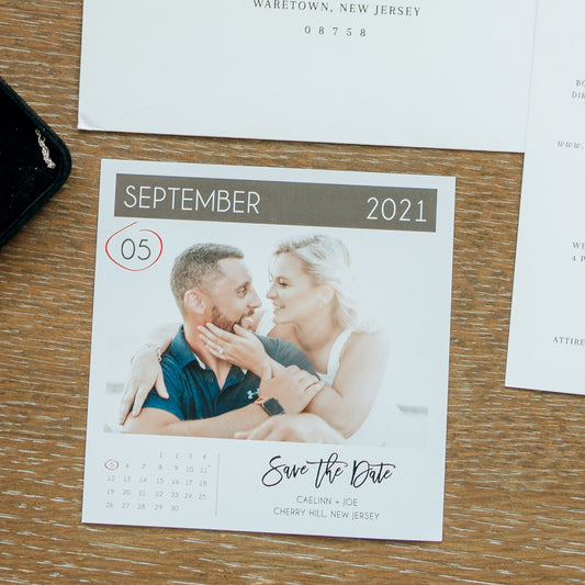 Calendar Photo Magnet Save the Date