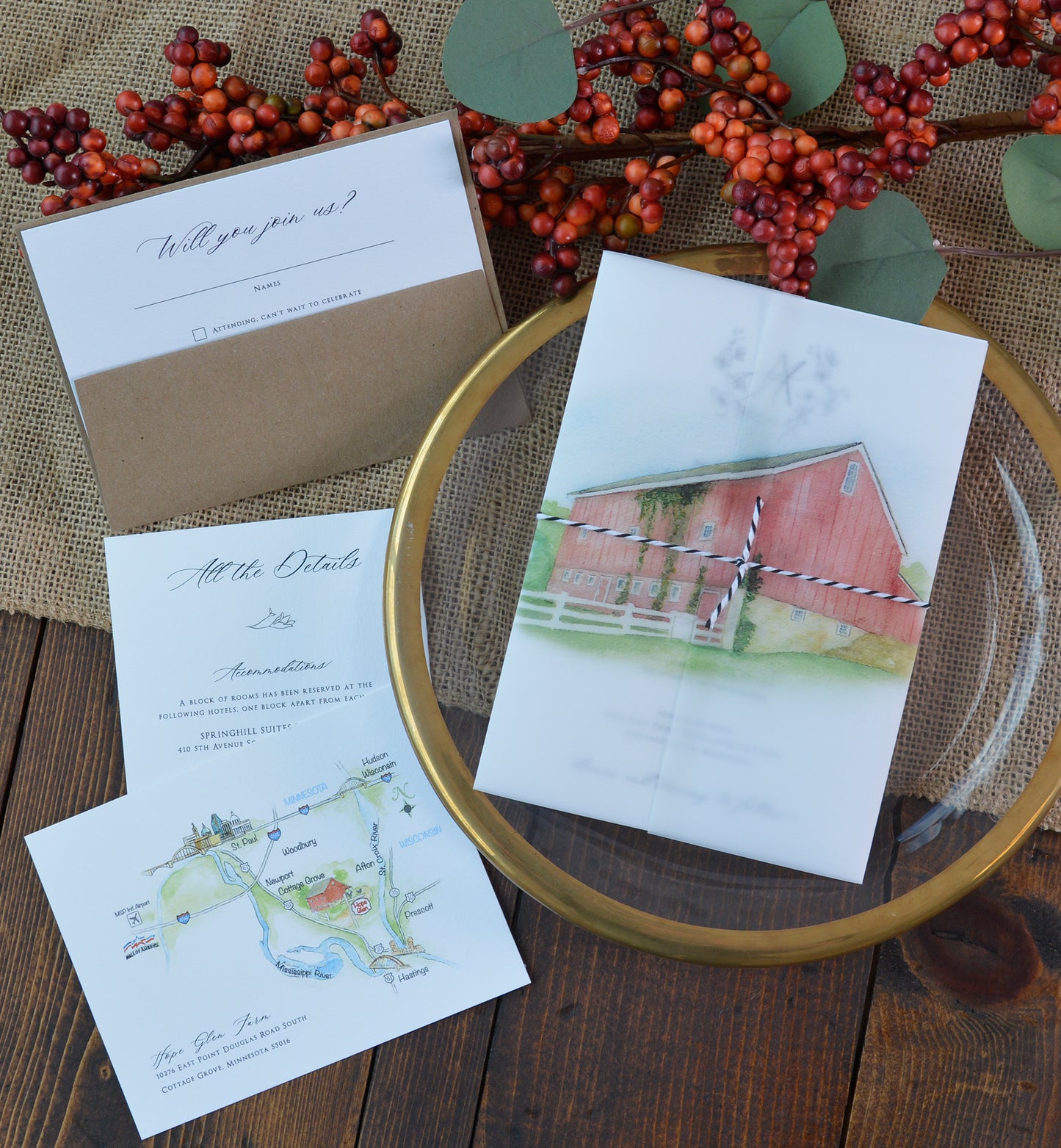 Venue Portrait Vellum Wrap