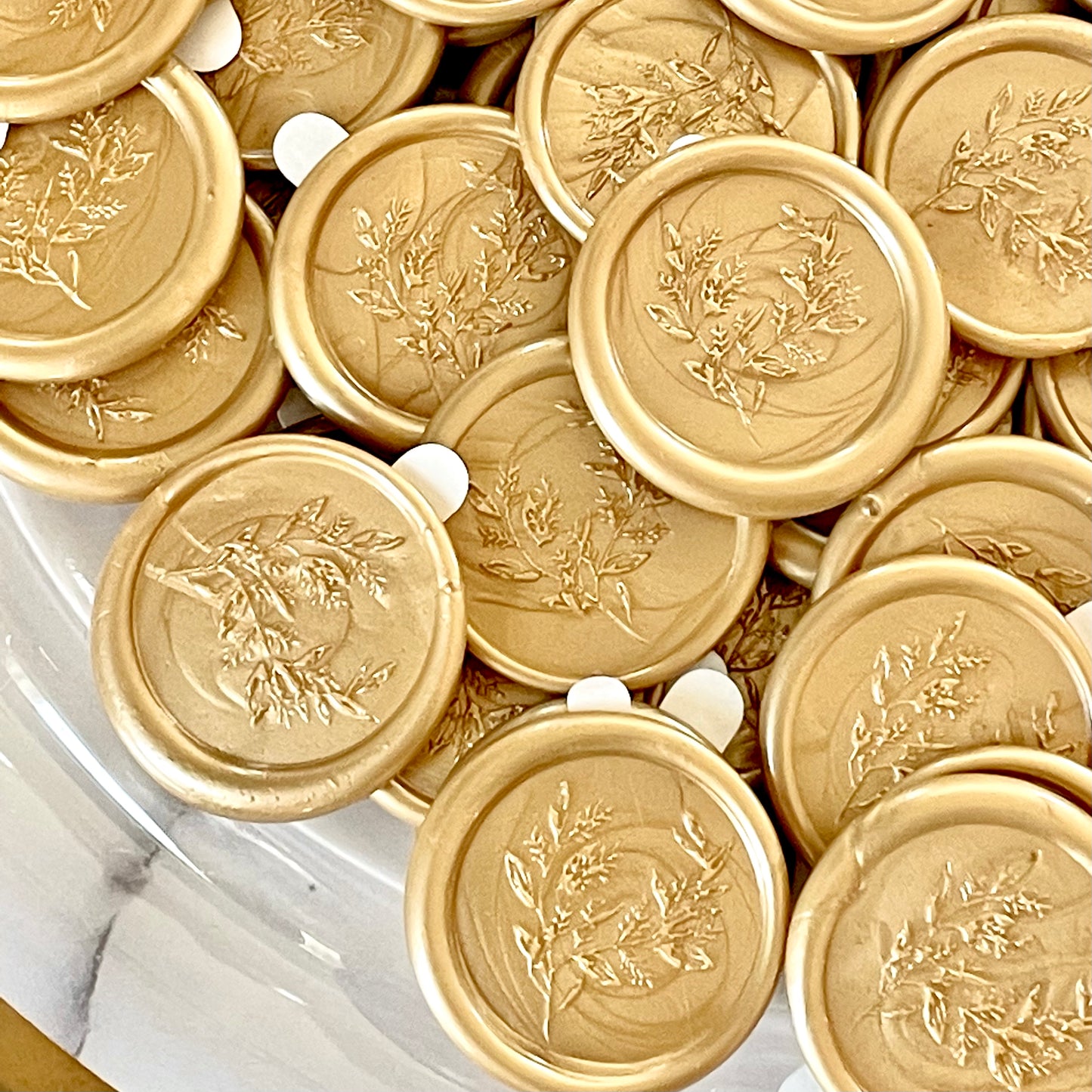 Self-Adhesive Wax Seals - Eucalyptus Design