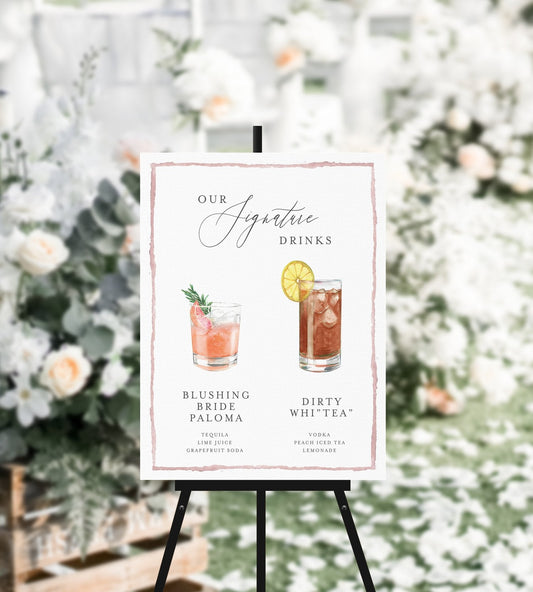 Print of Signature Cocktail Sign