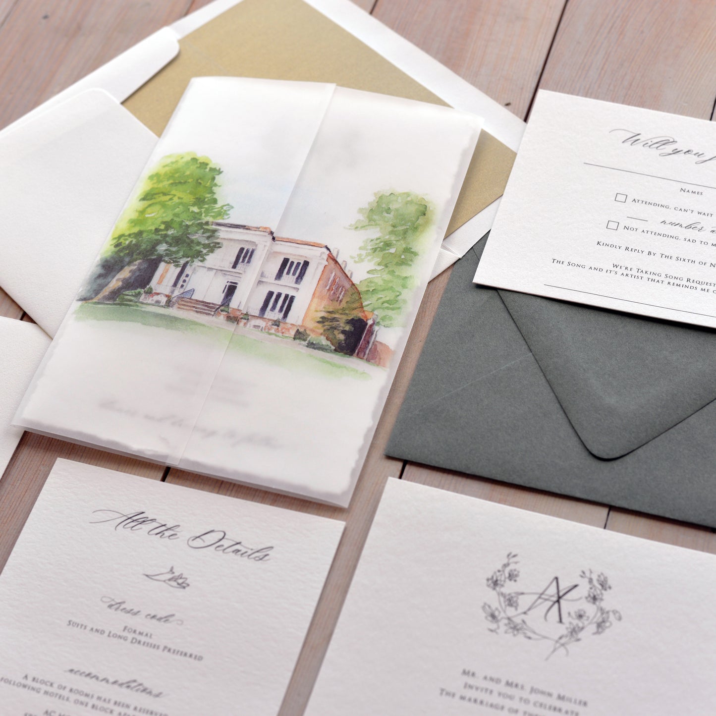 Venue Portrait Vellum Wrap