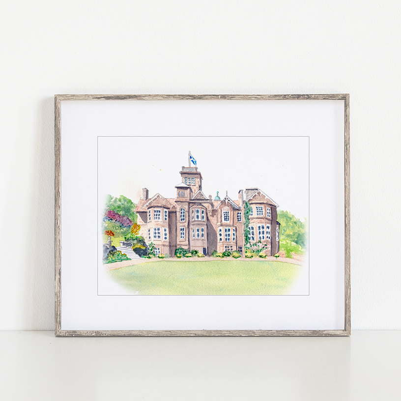 Auchen Castle Art Print, Beatlock, Moffat