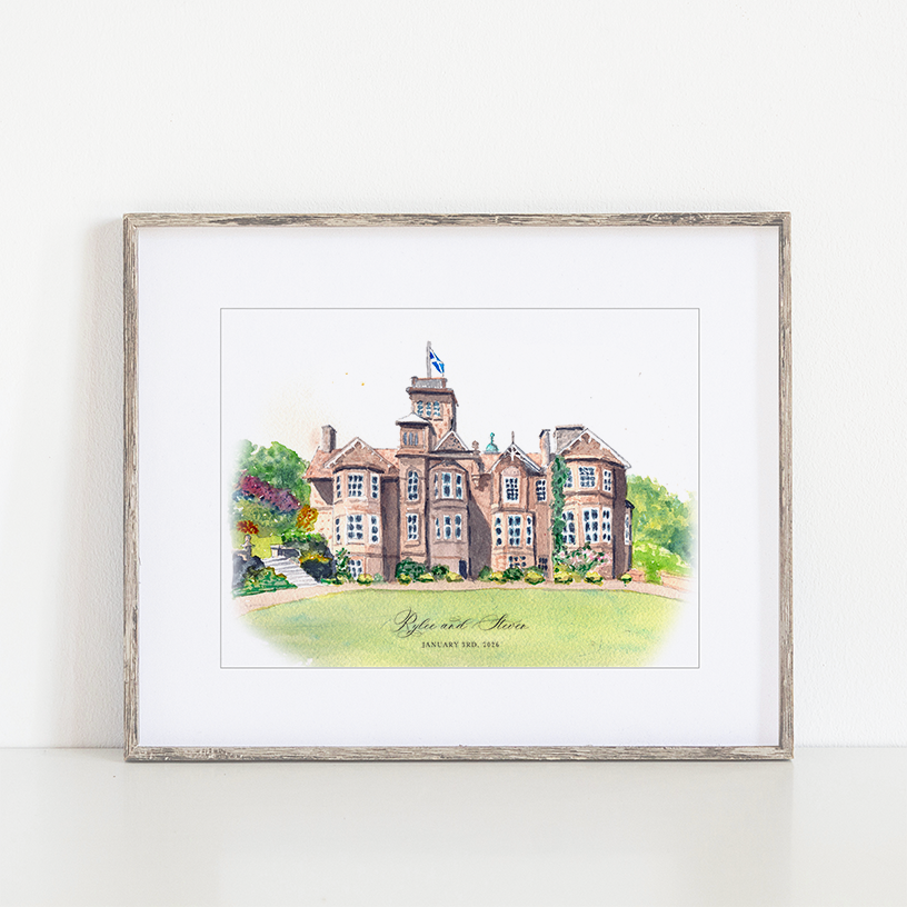 Auchen Castle Art Print, Beatlock, Moffat