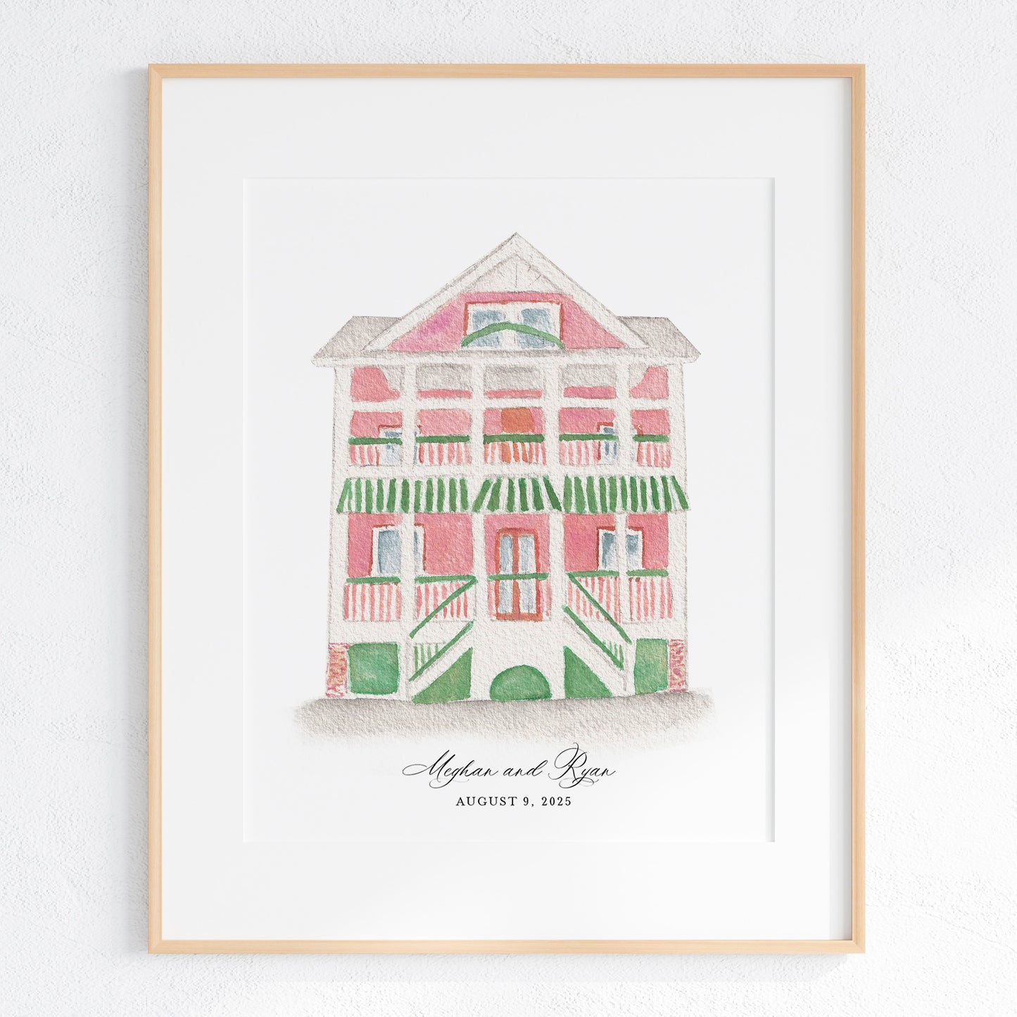 Beaufort Inn Watercolor Art Print