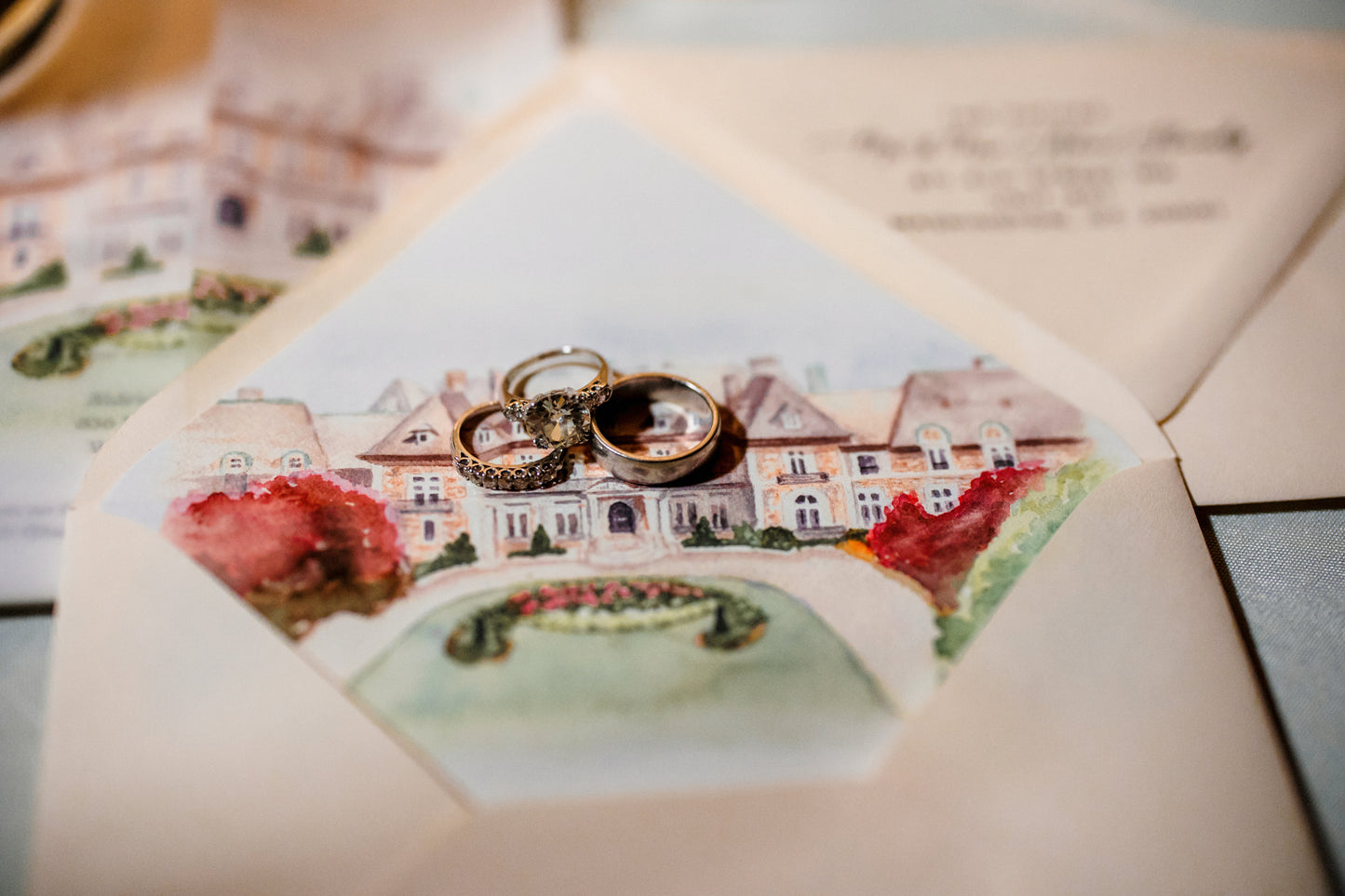 Aldrich Mansion Watercolor Art Print | Newport Wedding Venue Keepsake Gift