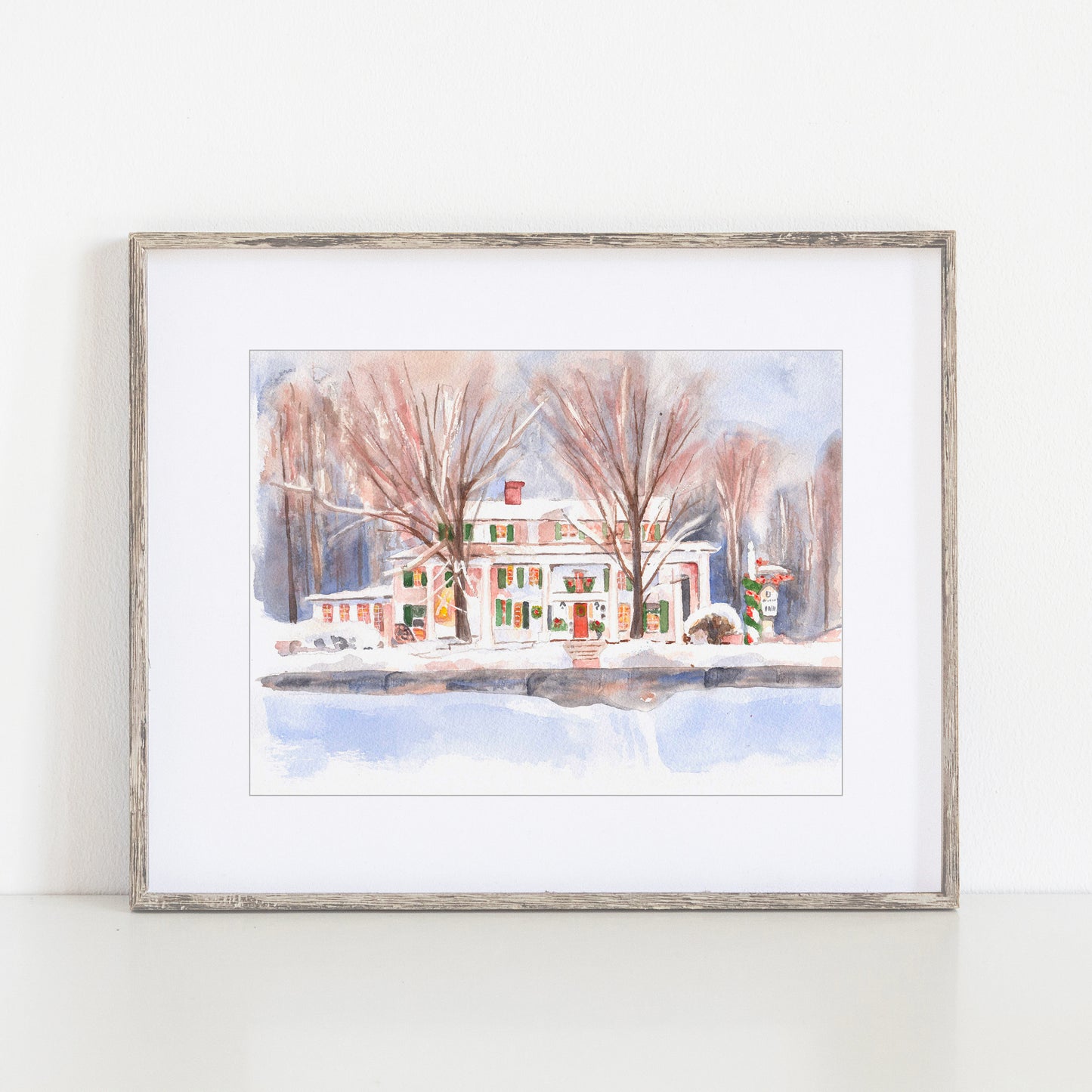 The Dorset Inn Watercolor Art Print, Dorset, Vermont