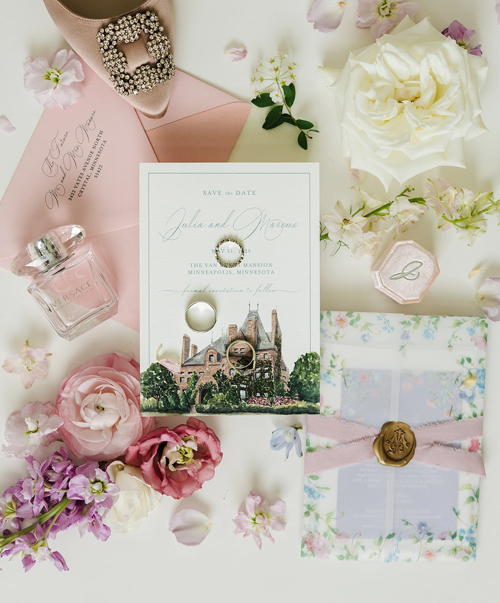 Watercolor Venue Save the Date