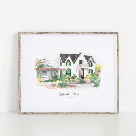 Farmstead House Art Print, Saint Helena, California