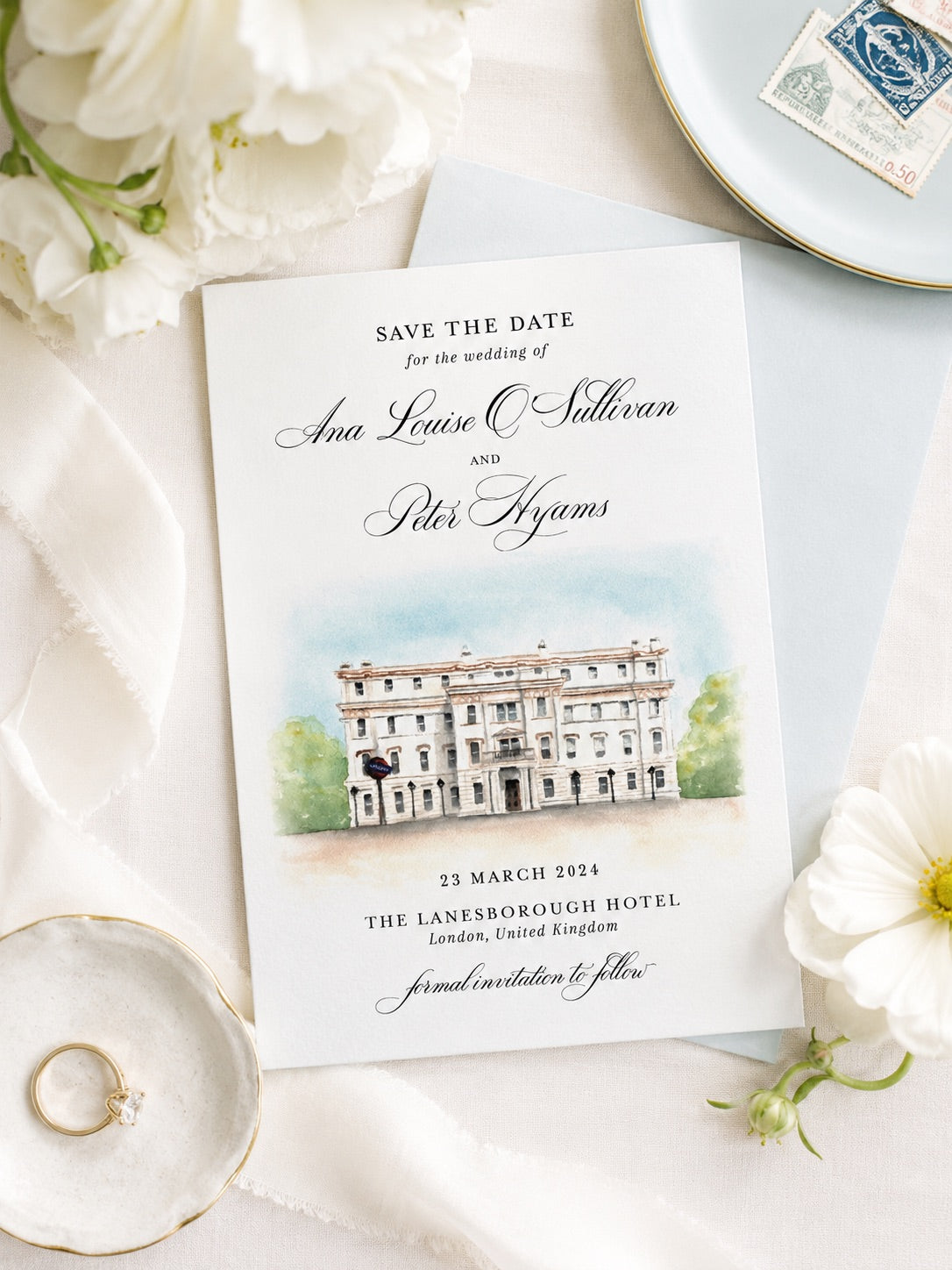 Watercolor Venue Save the Date