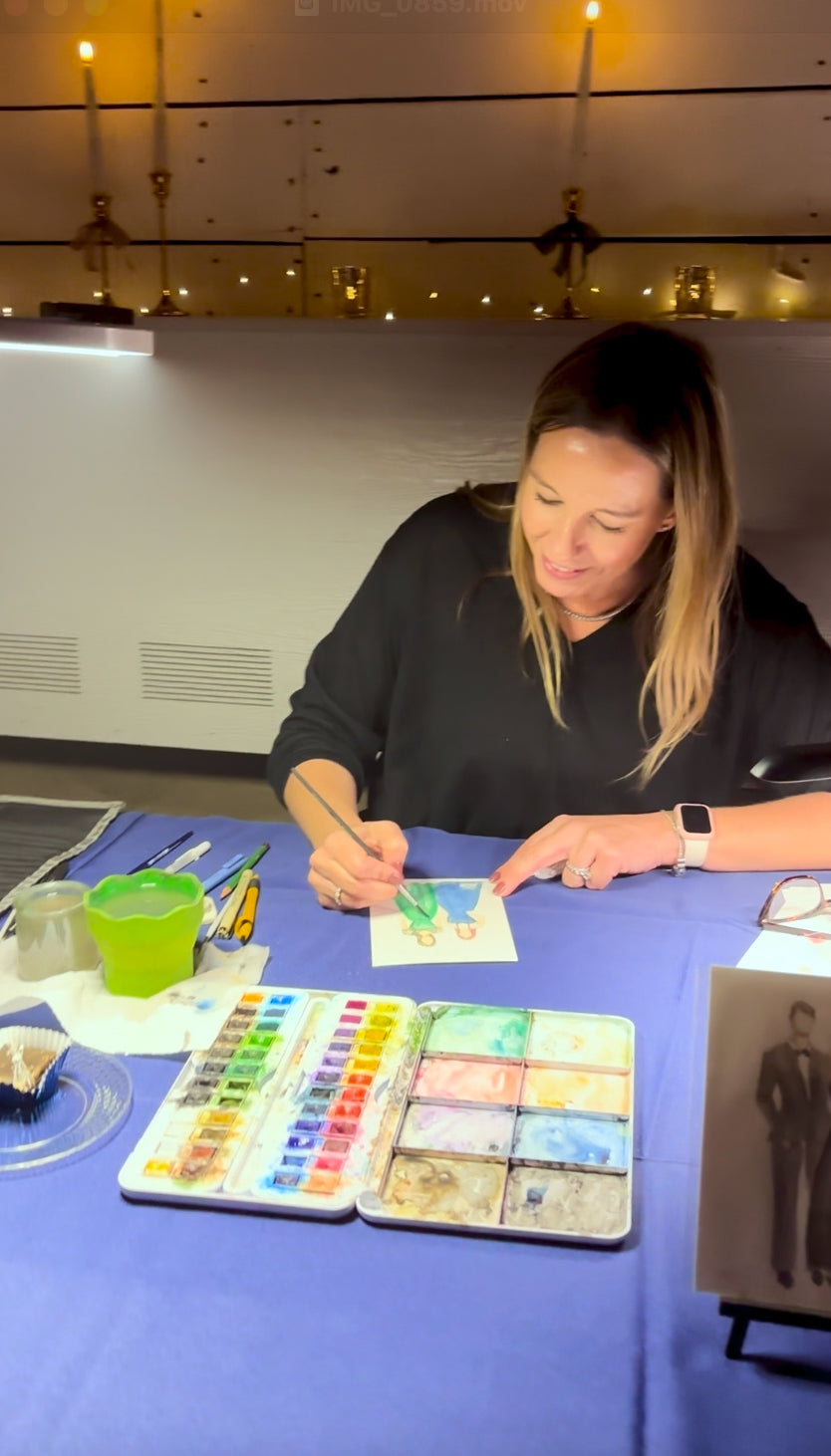 Live Watercolor Guest Portraits