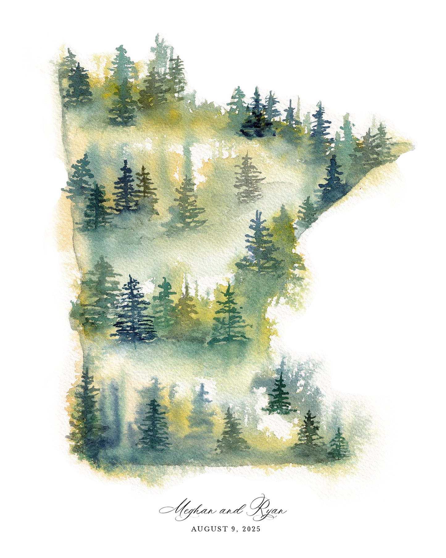 Minnesota Pine Trees Art Print