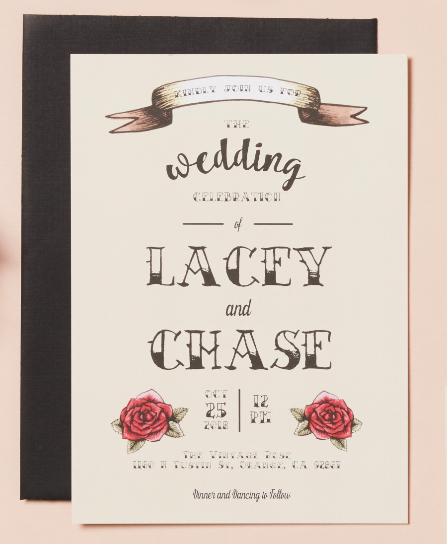 Tattoo Wedding Invitations