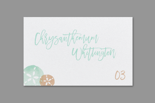 Seascape Tented Place Cards