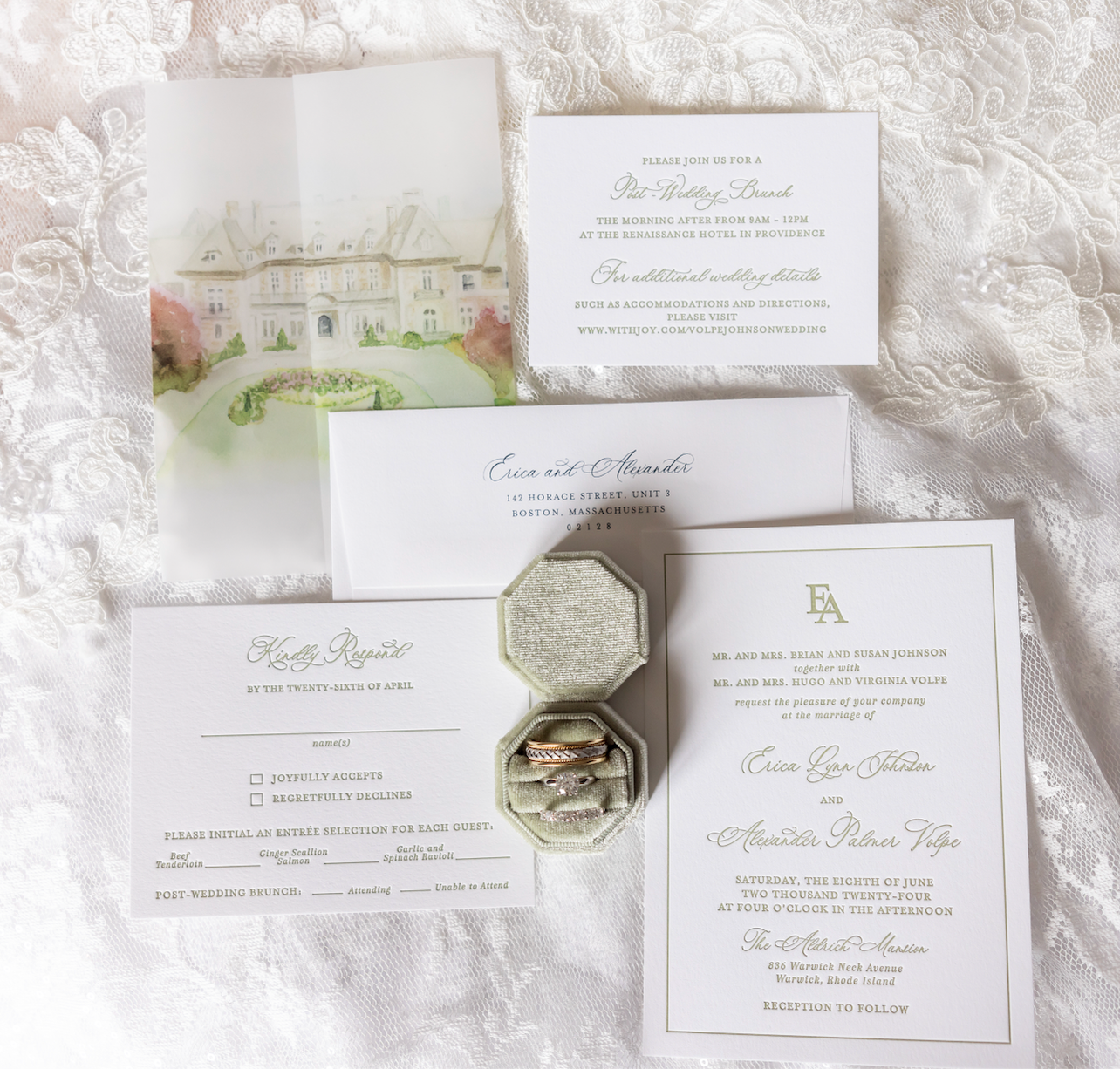 Aldrich Mansion Watercolor Art Print | Newport Wedding Venue Keepsake Gift