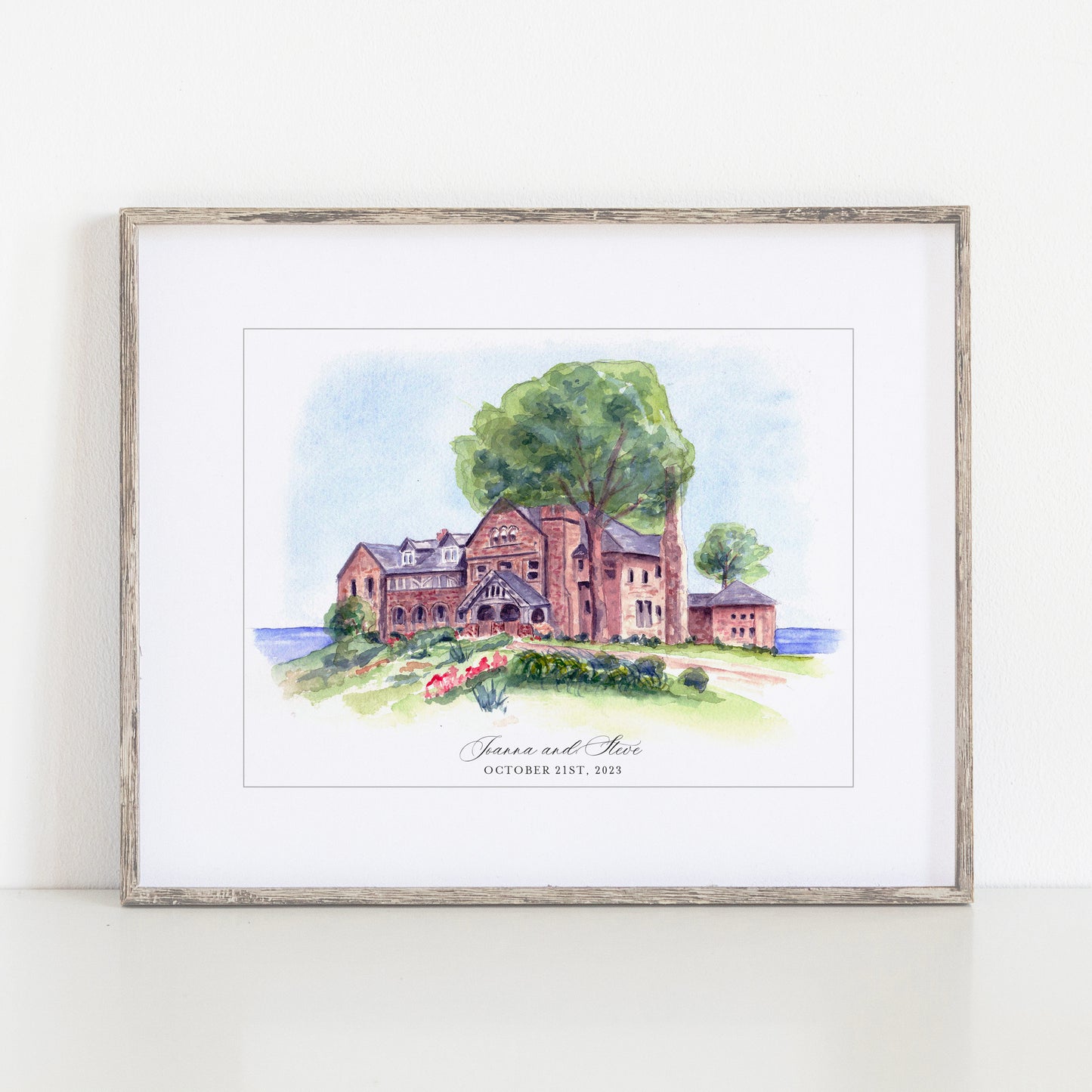 The Shoreby Club Watercolor Art Print, Bratenahl, Ohio