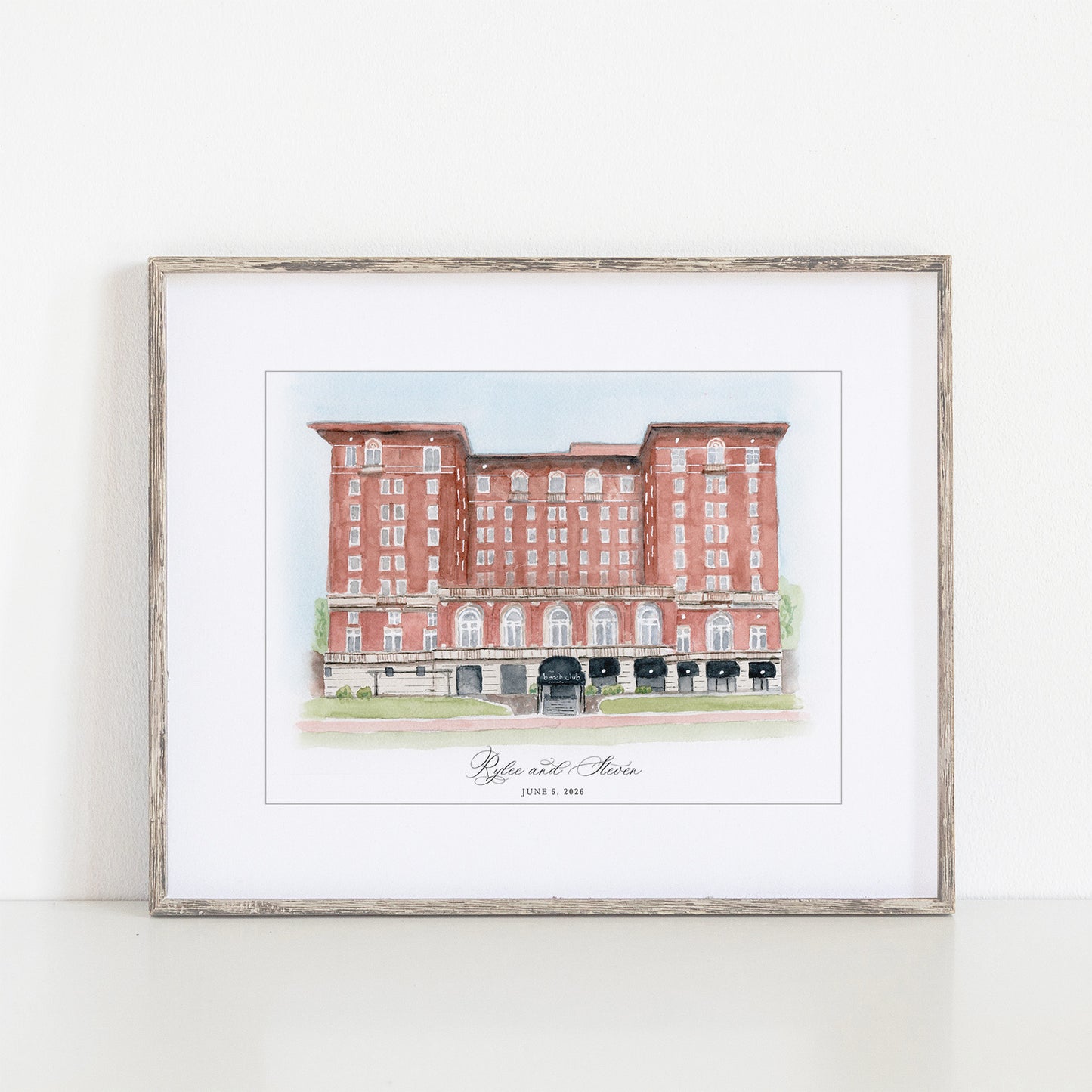 The Beach Club Watercolor Art Print, Minneapolis, Minnesota