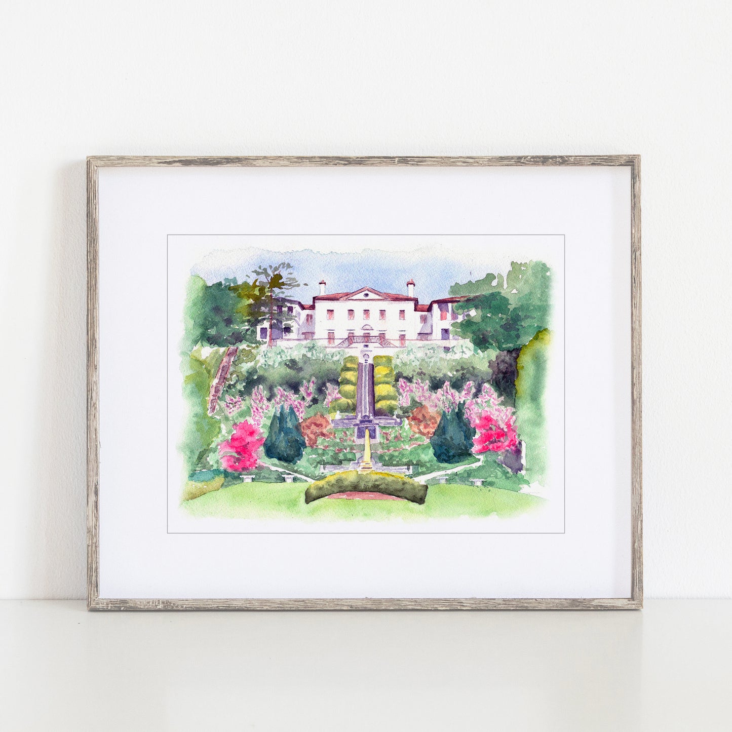 Villa Terrace Museum Watercolor Art Print, Milwaukee Wisconsin