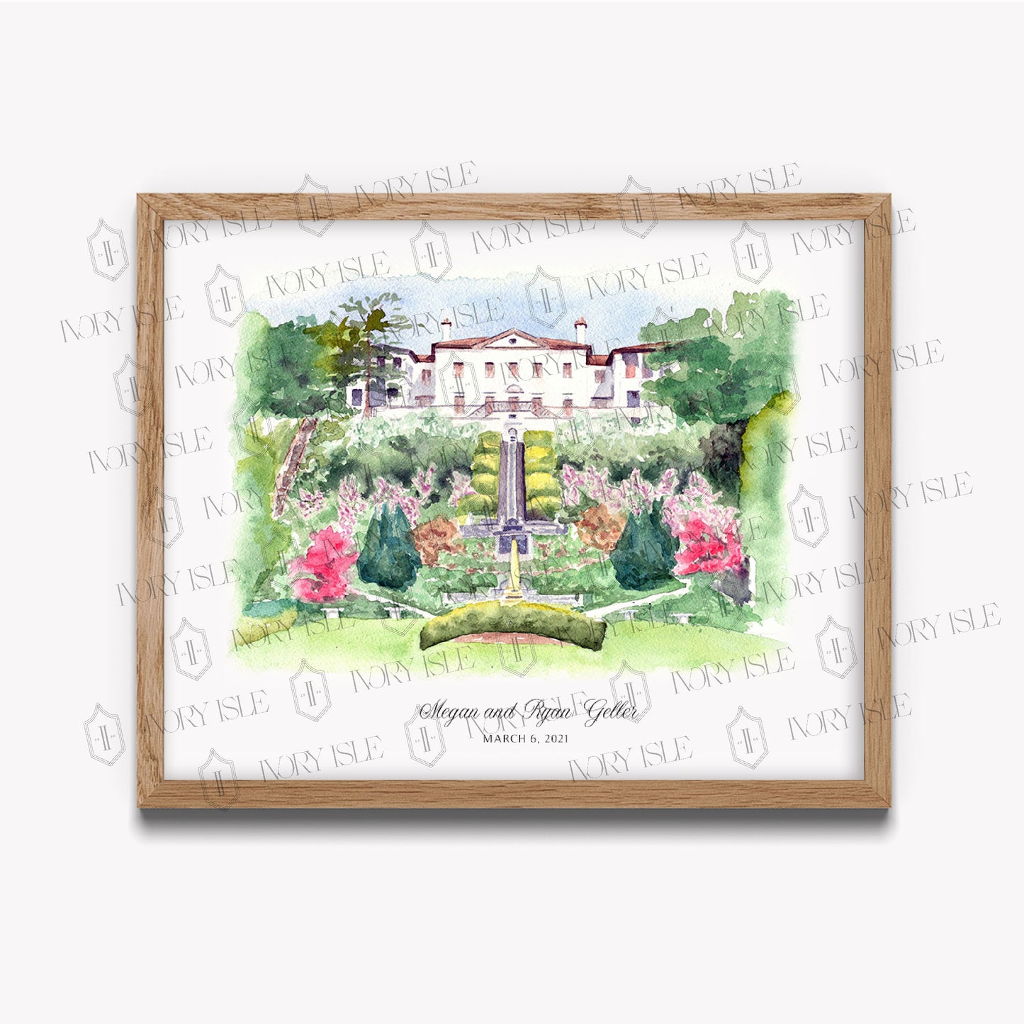 Villa Terrace Museum Watercolor Art Print, Milwaukee Wisconsin
